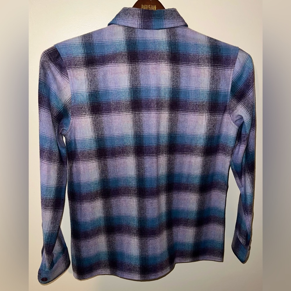 Pendleton Purple Plaid Button Up - image 3